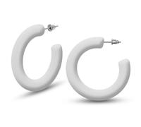 Soul-Cats Cats Boucles d'oreilles créoles tendance en plastique rouge, blanc, noir, orange, turquoise, rose, bleu, jaune