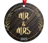 Soul Décor Décorations pour sapin de Noël, décoration Our First Christmas As Mr & Mrs 2025,