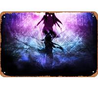 Soul Eater, Black Star (Soul Eater), Tsubaki Nakatsukasa Anime Poster Décoration murale rétro en métal 20,3 x 30,5 cm