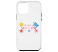Soul Full of Sunshine Tortue Hibiscus Étoile de mer Soleil Plage Art Coque pour iPhone 12 Mini