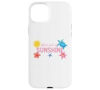 Soul Full of Sunshine Tortue Hibiscus Étoile de mer Soleil Plage Art Coque pour iPhone 15 Plus