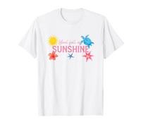 Soul Full of Sunshine Tortue Hibiscus Étoile de mer Soleil Plage Art T-Shirt