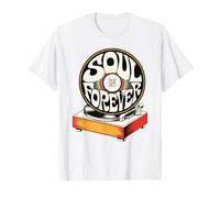Soul Is Forever Retro 1970s Vinyl Groovy Music T-Shirt