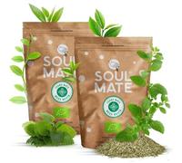Soul Mate Orgánica Mega Menta 1 kg (2x500g) - Yerba Mate Bio, Saveur Menthe & Menthol, Stimulant Naturel, Idéal Chaud ou en Tereré