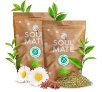 Soul Mate Orgánica Siempre 1kg (2x500g) - Yerba Mate Bio aus Brasilien, Kräuter-Mate mit Kamille, Anis & Dill, Würziges Aroma