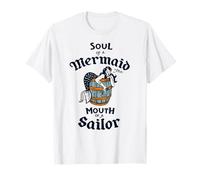 Soul of A Mermaid : Retro Summer Mermaids Vintage Beach Pinup T-Shirt