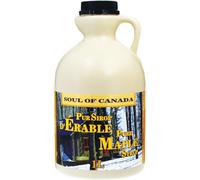 SOUL OF CANADA Sirop d'Érable Pur - Bidon Pratique 1 Litre - Format Familial - 100% Sirop d'Érable Canadien - Idéal pour Crêpes, Gaufres et Desserts