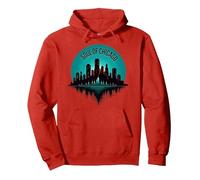 Soul of Chicago House Music Haut Graphique pour Homme Sweat à Capuche, Unisexe pour Adultes, Rouge, M