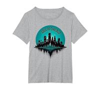 Soul of Chicago House Music Haut Graphique pour Homme T-Shirt, Femme Grandes Tailles, Gris Chiné, 3X