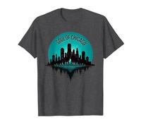 Soul of Chicago House Music Haut Graphique pour Homme T-Shirt, Homme, Chiné Foncé, L