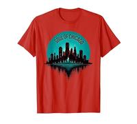 Soul of Chicago House Music Haut Graphique pour Homme T-Shirt, Homme, Rouge, XXL