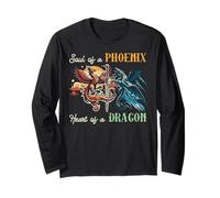 Soul of Phoenix Heart Dragon Fantasy Mythique Hommes Femmes Enfants Manche Longue