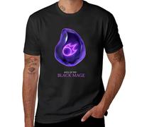 Soul of The Black Mage -Black T-Shirt Oversized t Shirt Aesthetic Clothing Mens Vintage t Shirts Black L