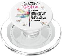 Soul Sister Dragonfly Always My Sister Forever My Friend PopSockets PopGrip pour MagSafe