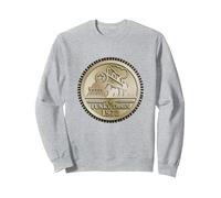 Soul Train_Funky_020 Sweatshirt, Unisexe pour Adultes, Gris Chiné, M
