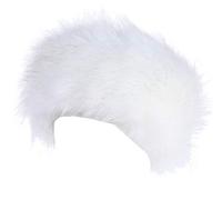 Soul Young Bandeaux en Fausse Fourrure Femmes Bandeau de Hiver(Blanc)