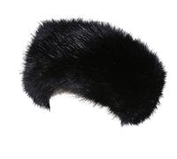 Soul Young Bandeaux en Fausse Fourrure Femmes Bandeau de Hiver(Noir)