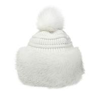 soul young Chapka Fausse Fourrure Russe Femmes Glamorous Toque Hiver avec Pompom(Taille Unique,Blanc)