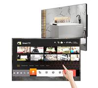 Soulaca 27 Pouces Smart Blanc TV TV 1080P étanche pour Salle de Bain, Hôtel avec Wi-FI et Bluetooth,HYM27E-TBLS11017,Modèle 2025