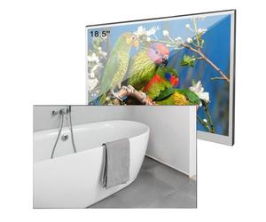 Soulaca Téléviseur LED Miroir Intelligent 18,5 Pouces pour Salle de Bain, 1080p, étanche, Wi-FI et Bluetooth, Haut-Parleur intégré, système Android 14.0, M185, Modèle 2026