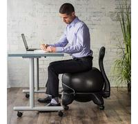 Soulagement des Maux De Dos Et Bon Bureau Assis Bureau Yoga Ball Chaise pour La Maison Et Le Bureau Exercice Balle D’équilibre, Black
