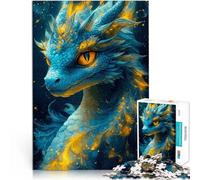 Soulagement du Stress Dragon Bleu aimal Puzzle pour Adultes 1000 pièces 50x75cm Car C'est Un pour Toute la Famille Convient aux 14 Ans et Plus