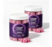 Soulagement Du Stress L Théanine Gummies For L’équilibre Émotionnel | Gummies Calmes Quotidiennes Avec L Théanine For Le Soutien Du Système Nerveux Et Un Esprit Paisible(2pcs)