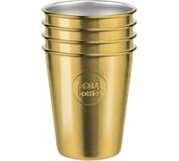 Soulbottle Soulcup Steel "Gold" - Lot de 4 - 1 kit