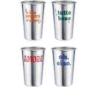 soulbottles Soulcup Steel "Dolce Vita" - Lot de 4 - 1 kit