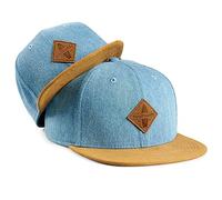 Soulbuddy Casquette Homme Enfant - Set de 2 Tenues Familiales - Père Fils Partnerlook - Cadeau pour la Fête des Pères - Cadeaux pour Hommes - Cadeau Papa - Bleu Clair - Taille Unique et Enfant S