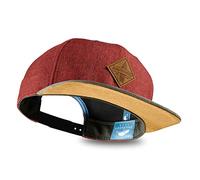 Soulbuddy Snapback Casquette de Baseball pour Homme ou Femme - Pratique et élégant - Unisexe - Réglable Individuellement - Taille Unique, Rouge foncé
