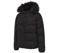 Soulcal 2 Zip Bubble Faux Fur Trim Fleece Lined Short Puffer Jacket Noir 3XL Male