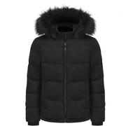 Soulcal 2 Zip Bubble Jacket Womens Noir 14 (42) Female