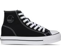 Soulcal Canvas High Top Platform Trainers Womens Noir/Blanc 6 (39) Female