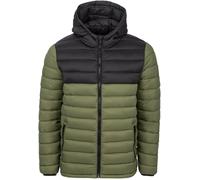 Soulcal Micro Bubble Hooded Jacket Mens Kaki 2XL Male