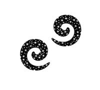 SoulCats® 2 Pièces Dehnschnecken Dehnspirale Escargot Dehner Spiral Tunnel, Taille: 6 mm; Modèle: Modèle 5