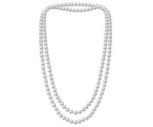 SoulCats A Douce chaîne Collier de Perles Perles de Couleurs à Long Court crème Rose-Bleu XXL, Color: White