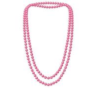 SoulCats A Douce chaîne Collier de Perles Perles de Couleurs à Long Court crème Rose-Bleu XXL, Couleur: Rose