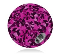SoulCats Boules de rechange à vis pour piercings, aspect cristal, en gel-époxy, pour haltères et clous, disponibles en plusieurs tailles et couleurs.