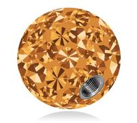 SoulCats Boules de rechange à vis pour piercings, aspect cristal, en gel-époxy, pour haltères et clous, disponibles en plusieurs tailles et couleurs.