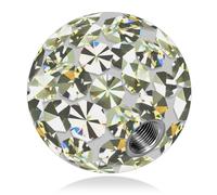 SoulCats Boules de rechange à vis pour piercings, aspect cristal, en gel-époxy, pour haltères et clous, disponibles en plusieurs tailles et couleurs.