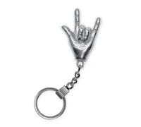 SoulCats Key Ring Chip Fork Heavy Metal Hand Acier Inoxydable