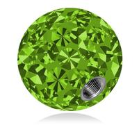 SoulCats Piercing Ball Screw Replacement Ball Crystal Gel Epoxy Ferido Plusieurs Tailles, Couleur:Vert Clair, Filetage:1,6 mm, Taille de la Boule:4 mm