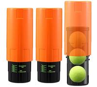 Soulchen Lot de 2 pressuriseurs pour balles de tennis - Boîte de rangement pour balles de tennis pouvant contenir 3 balles de moins de 14 psi, articles réutilisables pour la rétention du rebond, léger