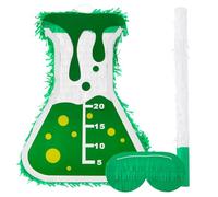Soulchen Piñata scientifique folle avec tige et masque pour les yeux - 40 x 30 x 8 cm - Décorations de fête scientifique - Accessoires de fête d'anniversaire pour enfants et adultes