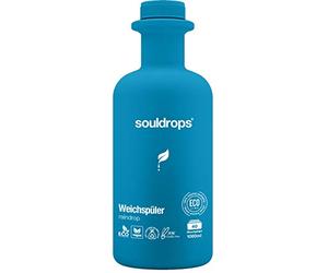 Souldrops Adoucissant liquide bio raindrop - 1000 ml - Respectueux de l'environnement, végétalien, à base de plantes, durable, sans expérimentation animale.