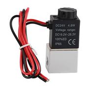 Soule d'électricité électrique CheoTiME, Valve d'électrovanne compacte en aluminium normalement ouvrir la vanne électromagnétique pour l'équipement d'automatisation et le contrôle (DC24V)