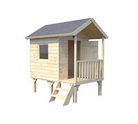Soulet Maisonnette pour enfant en bois brut sur pilotis - Kangourou+ - 506009