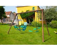 Soulet Portique En Bois 4 Agrès - De 6 Mois À 12 Ans-6 Enfants-suzanne