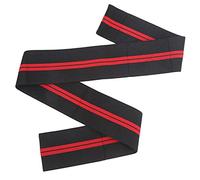 Soulette du coude Support enveloppe Le Manchon de Compression réglable Soulagez la Douleur pour Les blessures Sportives réhabilitation en Nylon matériaux 111x8cm 1pcs (Deux Rayures Noires et Rouges)